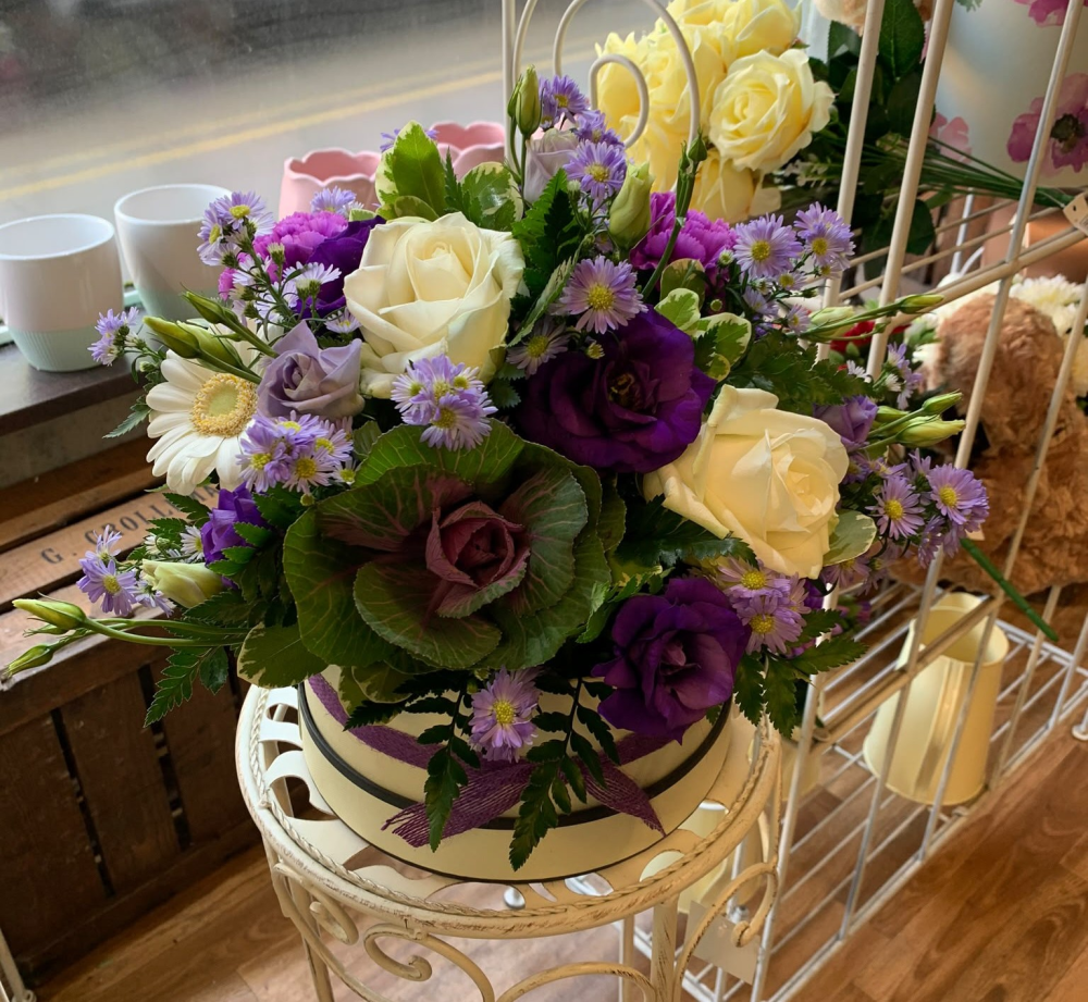 Purple Luxe Hat Box Product Image